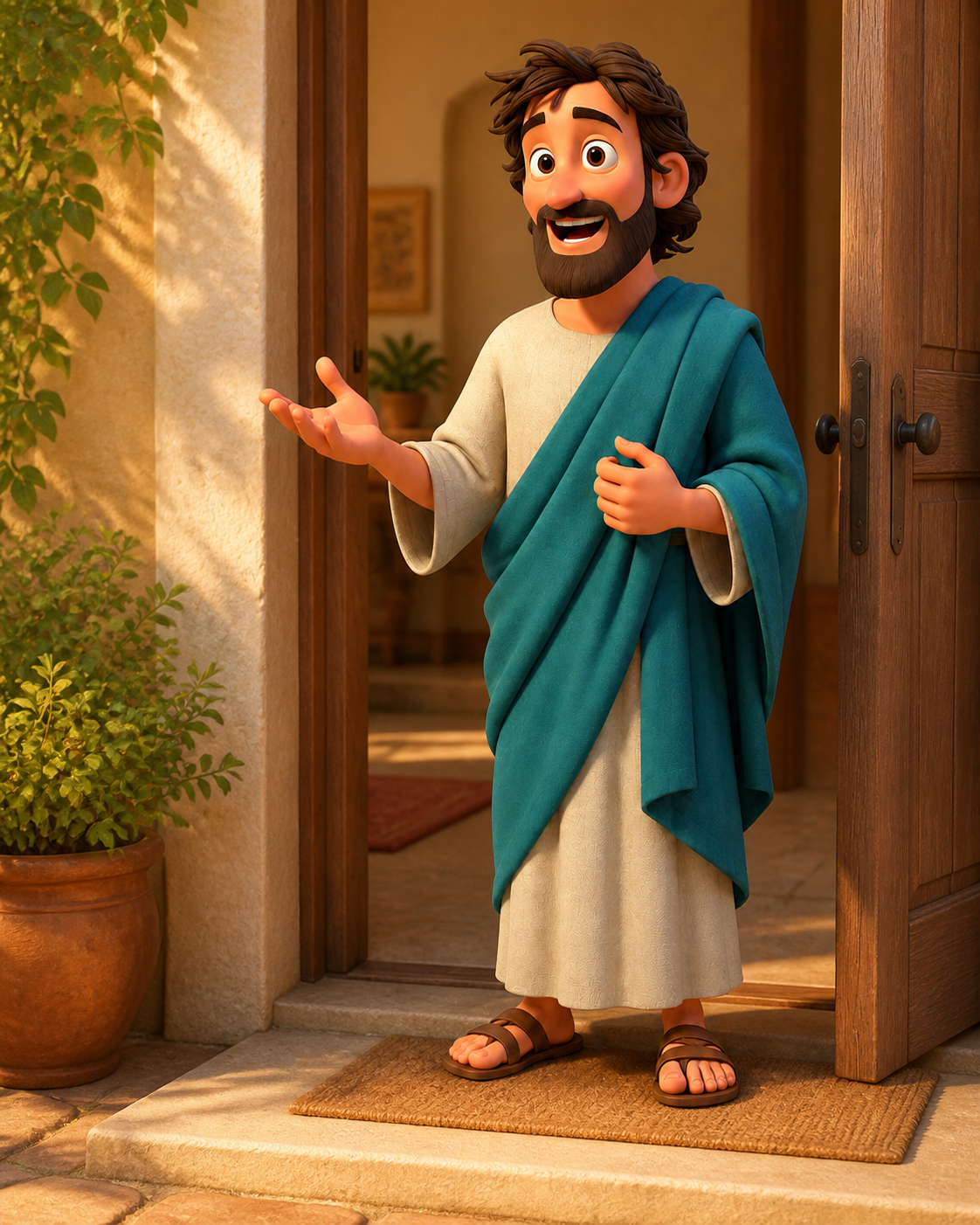 Avatar de Hombre en Cristo MX recibiendo con amabilidad desde una puerta abierta